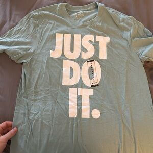 Nike Men's Teal 'Just Do It' Tee